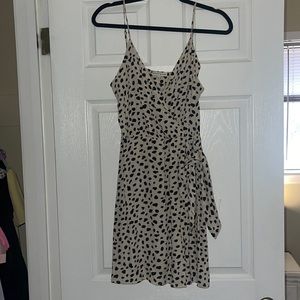 Animal print mini dress